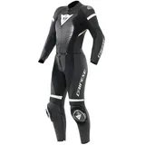 Dainese Vigorosa Lederkombi - Black / White - 42