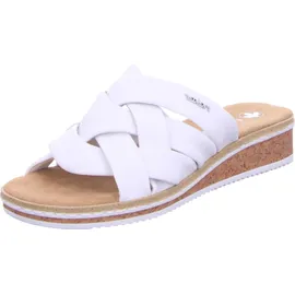 Rieker Damen Pantolette, weiß 80, 42 EU