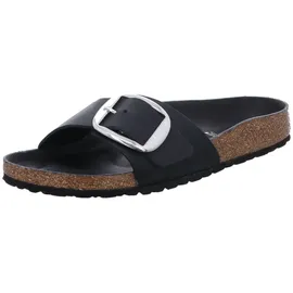 Birkenstock Madrid Big Buckle Nubukleder geölt schmal schwarz 40