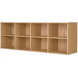 Hammel Furniture Sideboard »Mistral, Hochwertig Bücherregal, Lowboard, hängend/stehend montierbar«, mit 5 verstellbare Einlegeböden, B: 220 cm, anpassungsbar Designmöbel