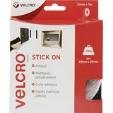 VELCRO® VEL-EC60216 Klettband zum Aufkleben Haft- und Flauschteil (l x B) 5000 mm x 20 mm Weiß