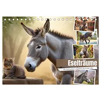 Calvendo Eselträume (Tischkalender 2026 DIN A5 quer), CALVENDO Monatskalender: