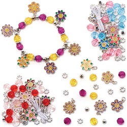Bettelarmband "Blumen" (pro Set 3) Schmuck Basteln