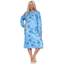 normann Nachthemd floral Blau 48-50