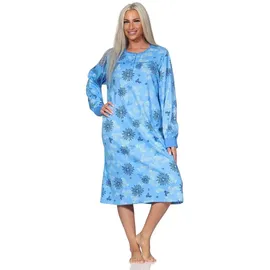 normann Nachthemd floral Blau 48-50
