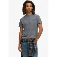 Superdry Essential Logo Embroidered Kurzarm-T-Shirt Eclipse Navy / Grey