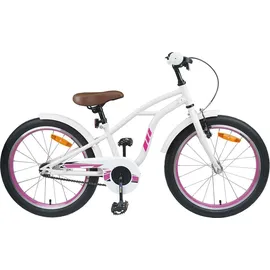 vidaXL Kinderfahrrad 18 Zoll weiß