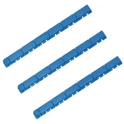 WellHome Marte Pack 3 Abschlussstücke für Bodenfliesen 60x6x1,3 cm mit weiblichem Finish in Blau