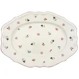 Villeroy & Boch Servierplatte Petite Fleur Platte oval 44 cm, (Platte) bunt