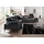 W.Schillig Eckcouch Leder 3-Sitzer Grau