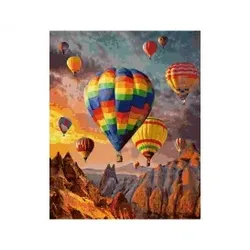 Heißluftballons Malen nach Zahlen