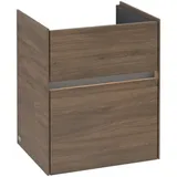 Villeroy & Boch Waschbeckenunterschrank Gäste-WC | 2 Auszüge, | 500 mm##Mit LED-Beleuchtung Arizona Oak, Graphite C006B0VH WTUS Collaro B0 460x546x374mm m. Bel. C006B0VH