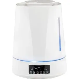 Grundig Luftbefeuchter und Aroma Diffuser 4L - Diffuser Ätherische Öle - Humidifier mit Hygrometer und Zeitschaltuhr - Räume der 15 zu 30m2 - 26 x 15 x 33 CM - Weiß