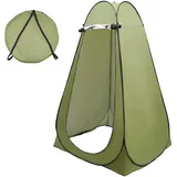 VonVVer Pop-Up Duschzelt Toilettenzelt, Umkleidezelt, Tragbar Camping Duschkabine WC Zelt Mobile Umkleidekabine Outdoor Klozelt Sichtschutz Geräumiges Privatzelt Lagerzelt für Camping & Beach