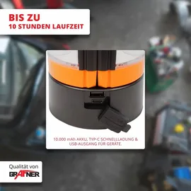 Grafner Akku Baustrahler Arbeitslampe LED mit Stativ,