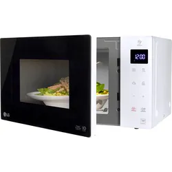 LG Mikrowelle "MS 23 NECBW", weiß, B:47,6cm H:27,2cm T:34,6cm, Mikrowellen, Smart Inverter Technologie, echte Glasfront, Mikrowelle