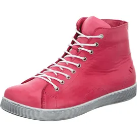 Andrea Conti Damen High Top Sneaker Schnürer Leder dynamisch 0341500, Koralle,36 EU