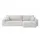 Inter Eckcouch Cord 2-Sitzer Beige