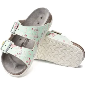 Birkenstock Arizona ESD Birko-Flor flower field mint schmal 40