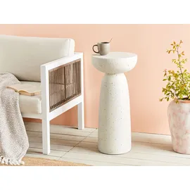Beliani Beistelltisch Ø 33 x 71 cm Weiß