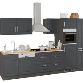 kochstation KS-Stockholm Küchenzeile 310 x 60 x 0 cm grau