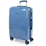 ITACA - Koffer Kinder Mädchen. Reisekoffer Kinder Polycarbonat Koffer Kinder Kinderkoffer Mädchen - Kinder Koffer mit Integriertes Zahlenschloss - 4 Rädrig Kinder Reisekoffer, Blau