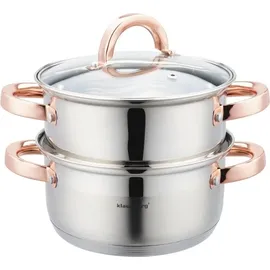Klausberg Topf-Set 3-tlg. Dampfgartopf + Suppentopf + Dämpfeinsatz