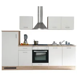 Respekta Küchenzeile Petunia 270 cm Weiß