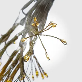 MARELIDA LED Lichterkette Pusteblume Silber 1 m