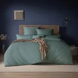 Estella Bettwäsche ESTELLA "Valetta", mint, B/L: 155cm x 220cm, 1 Stk., 1 Stk., Mako-Satin, B/L: 80cm x 80cm, Mako-Satin, Obermaterial: 100% Baumwolle, Bettwäsche, Bettwäsche