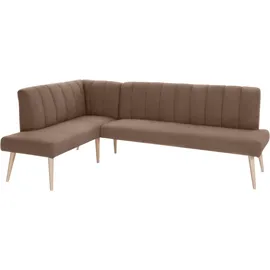 exxpo - sofa fashion Costa 157 x 92 x 245 cm Kunstleder langer Schenkel rechts schlamm