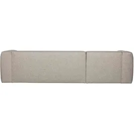 Woood Ecksofa Bean aus robustem Stoff, modern linksseitig, hellgrau, gemütlich für 3–4 Personen