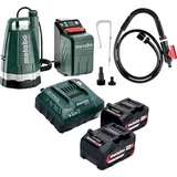 Metabo Metabo, TPF 18 LTX 2200 Akku Tauch- und Regenfasspumpe 18 V 2200 l/h + 2x Akku 4,0 Ah + Ladegerät