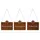 Trendline Deko Schild 25 x 22 cm Metall Braun