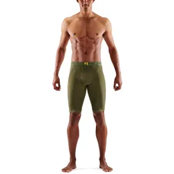 Skins Funktionshose 5-Series Half Tight Short (enganliegend) khakigrün Herren