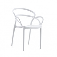 Stuhl Polypropylen Stapelbar BAR Restaurant Stühle International Außen Weiß 450