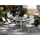 Beliani Gartenmöbel Set 6-tlg. Grau/Weiß/Silber