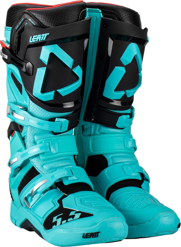 Leatt 5.5 FlexLock boots, Article de 2e choix - Turquoise/Noir - US 11