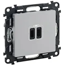 Legrand USB-Steckdose 5 St. Grau