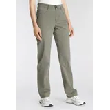 MAC Bequeme Jeans "Stella", Damen, Gr. 42, Länge 30, grün (light khaki), Denim/Jeans, Obermaterial: 98% Baumwolle, 2% Elasthan, feminin, comfort fit knöchellang, Jeans, Gerader Beinverlauf