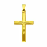 Kettenanhänger ADELIA ́S "Kreuzanhänger 333 Gold ( 8K )", gold, Schmuckanhänger, Damen, Gold, Kettenanhänger, Goldanhänger Kreuz