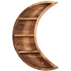 Wandregal Massivholz Bücherregal Holz Regal