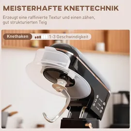 Homcom Knetmaschine 5,5L Schwarz