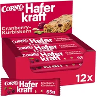 CORNY Haferkraft Cranberry-Kürbiskern 12 x 65 g