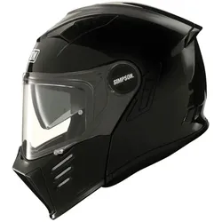 Simpson Darksome Solid, Klapphelm - Schwarz - M