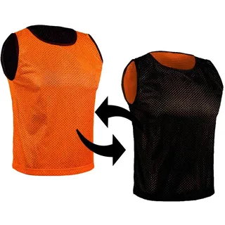 SPORTSBIBS Fußball Leibchen für Kinder und Erwachsene, Wendeleibchen 2-Farbig, Trainingsleibchen, Markierungshemd Doppelseitig für Team-Spiel, Damen Herren Junioren Senioren, viele Farben und Größen - L 170-179cm (Senior)