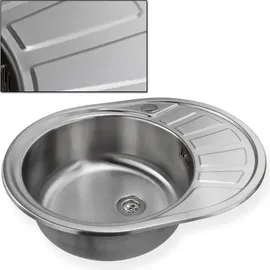 stabilo-sanitär Calypso SL rechts Einbauspüle Edelstahl Handbetätigung 580 x 450 mm
