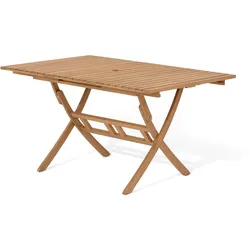 Tchibo - Zusammenklappbarer Ausziehtisch »Lenja« - 100x90x75cm - braun - Eukalyptus-Massivholz