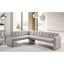 exxpo - sofa fashion Essbank EXXPO - SOFA FASHION "Barista, bequem und elegant, hohe Bodenfreiheit", braun (cappuccino), B:265cm H:83cm T:199cm, Sitzbänke, Essbank, Eckbank Barista bequem und elegant, hochwertige Detailverarbeitung