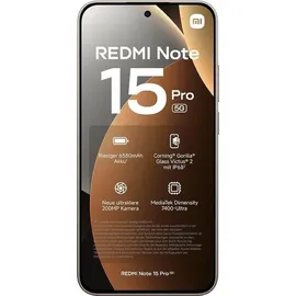 Xiaomi Redmi Note 15 Pro 5G 8 GB RAM 512 GB Titanium Color